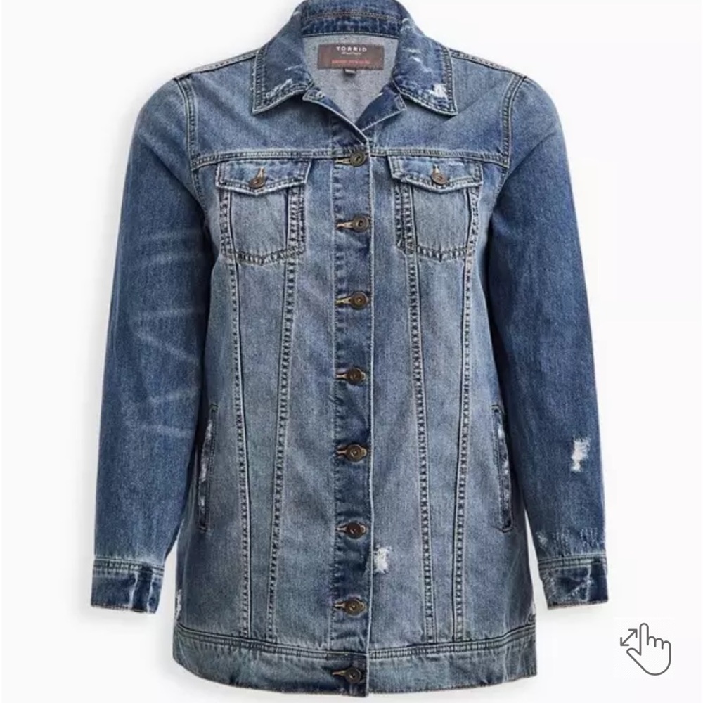 Torrid Blue Denim Jacket - Picture 8 of 9
